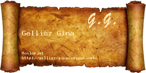 Gellisz Gina névjegykártya